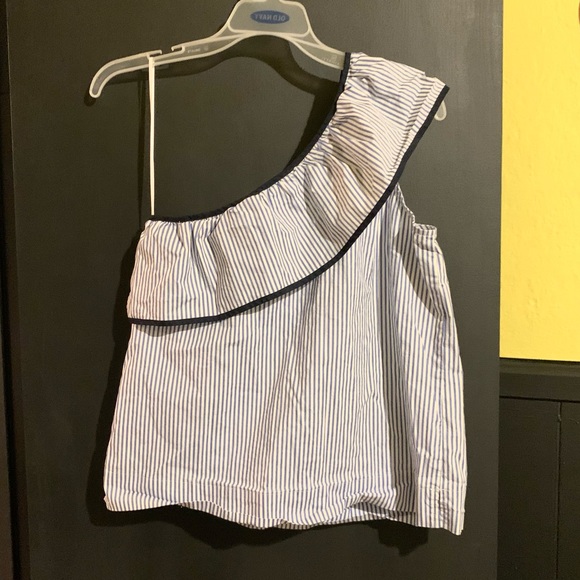 NWOT J. Crew one shoulder top sz 6 - Picture 3 of 5